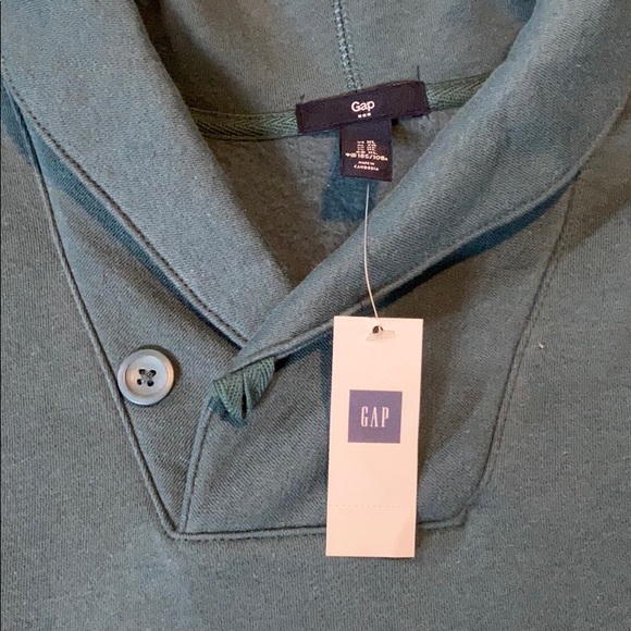 NWT mock neck button sweatshirt - Picture 2 of 2